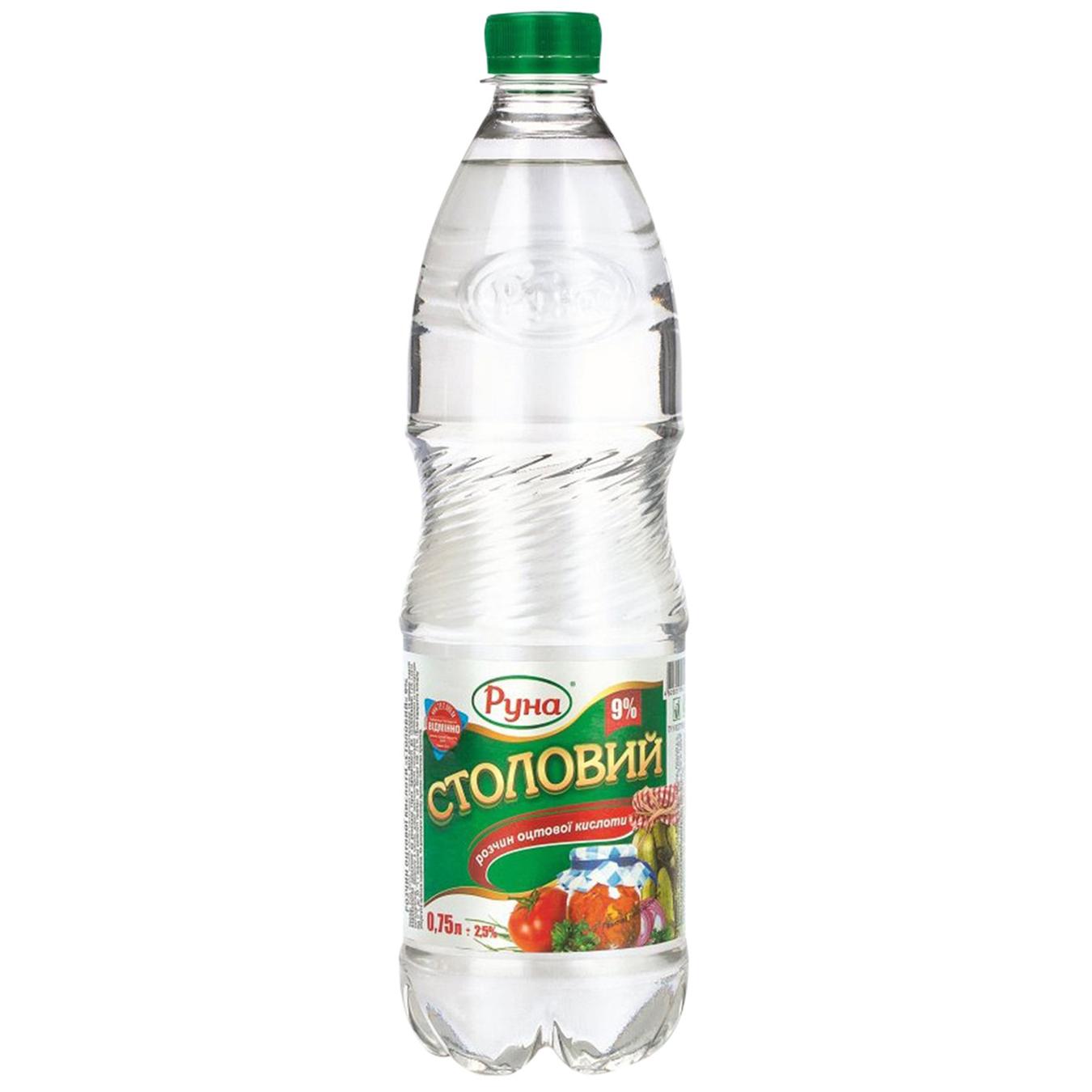 

Уксус Руна столовый 9% 0,75л