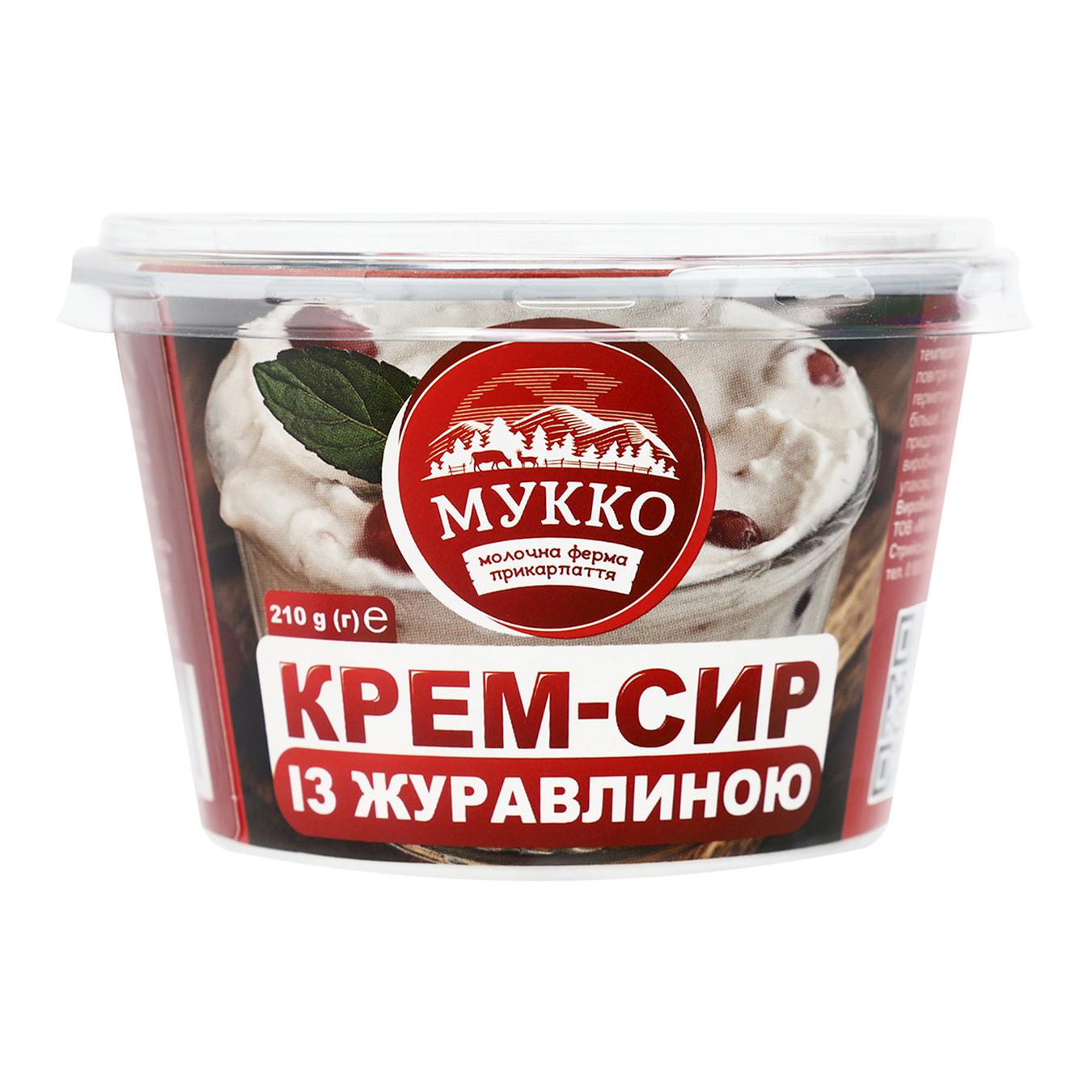 

Крем-сыр Мукко с клюквой 32,6% 210г