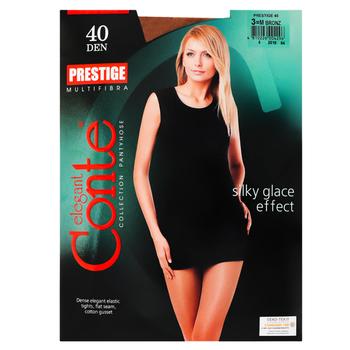 Колготы женские Conte Prestige 40ден р.3 Bronz - купить, цены на Восторг - фото 2