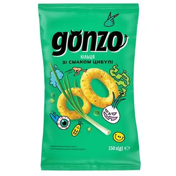 Gonzo Onion Flavored Corn Rings 150g - buy, prices for ULTRAMARKET - photo 1
