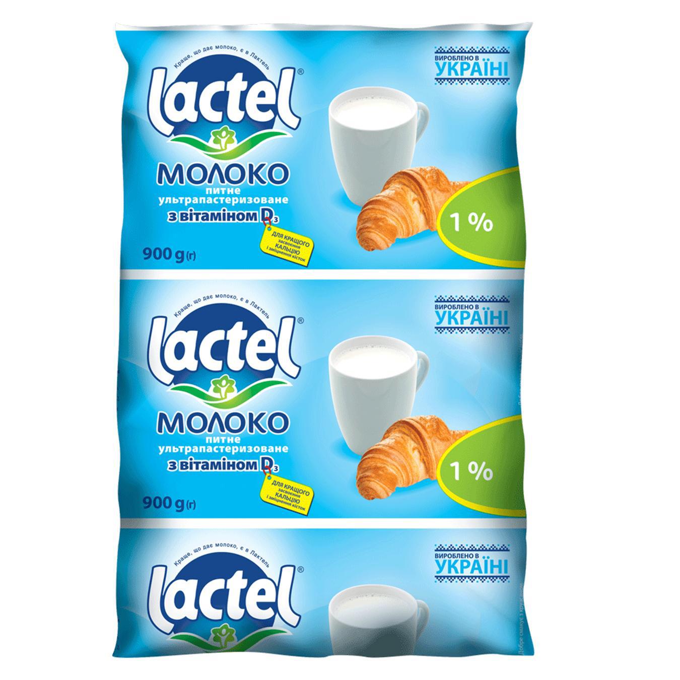 

Молоко Lactel с витамином D3 ультрапастеризованное 1% 900г