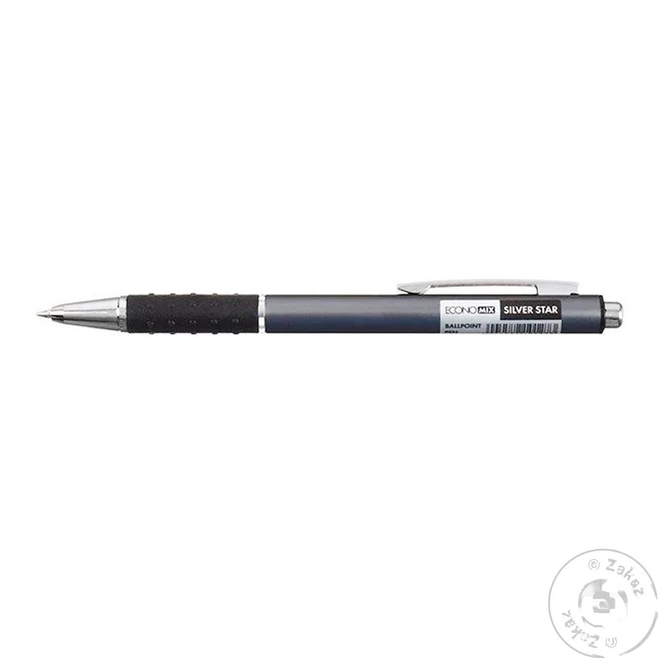 

Ручка шариковая Economix Silver Star E10127 синяя