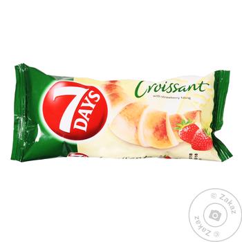 7days Croissant with Strawberry Filling 60g - buy, prices for Tavria V - photo 1