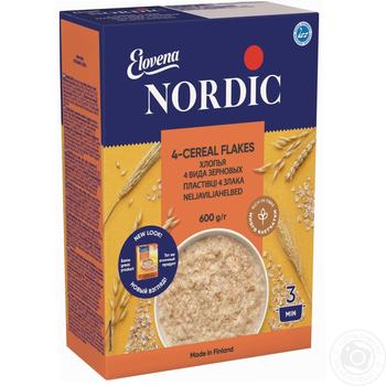 Хлопья Nordic 4 злака 600г