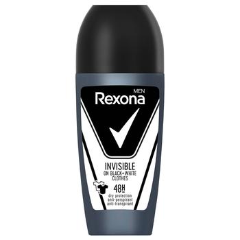 Антиперспірант кульковий Rexona Невидимий на чорному і білому 50мл - купити, ціни на - фото 1