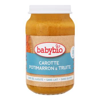 Babybio Organic Puree from Carrots, Chinese Pumpkin and Trout 200g - buy, prices for COSMOS - photo 1