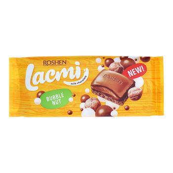 Шоколад молочный Roshen Lacmi Buble Nut пористый с шоколадно-ореховой начинкой 85г - купить, цены на - фото 2