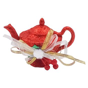 Red Kettle Decoration 7.5*10*6cm - buy, prices for Za Raz - photo 1