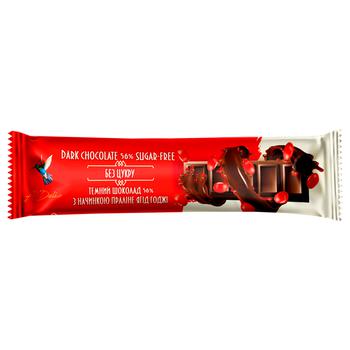 A'Delis Dark Chocolate Bar 56% with Goji Berries 40g - buy, prices for ULTRAMARKET - photo 1