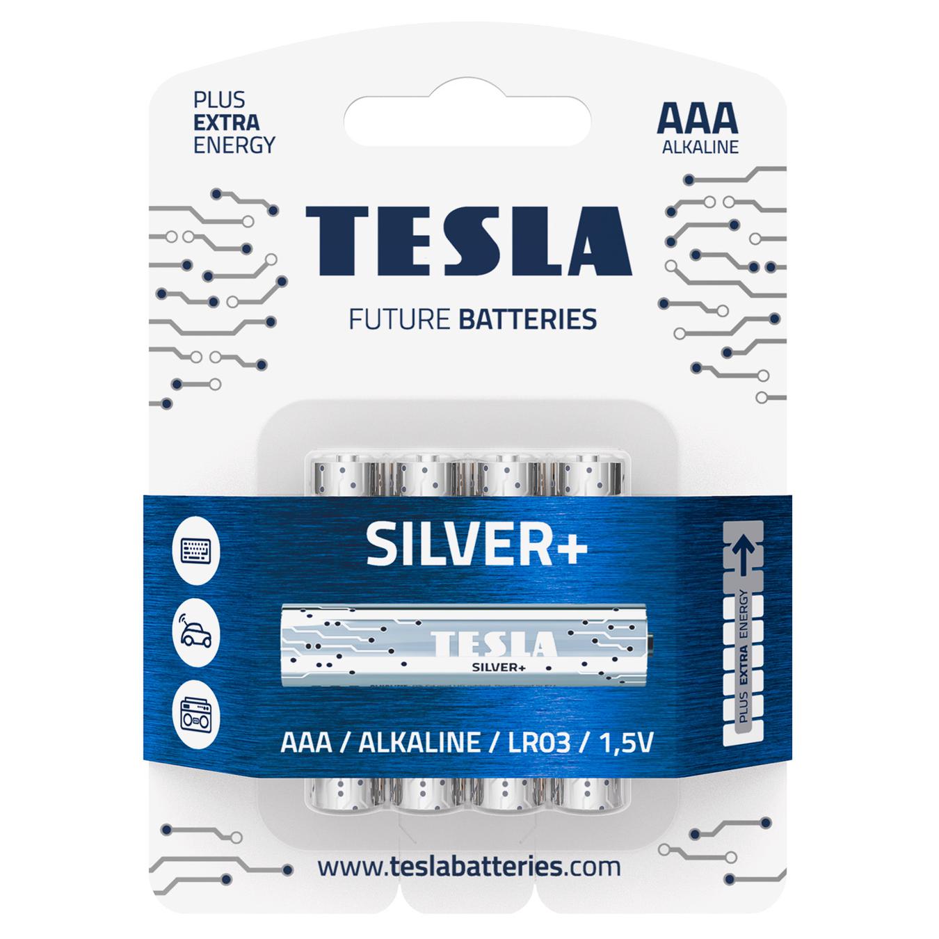 

Батарейки Tesla Silver AAA 4шт