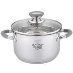 Кастрюля Krauff со стеклянной крышкой 18см 2,8л