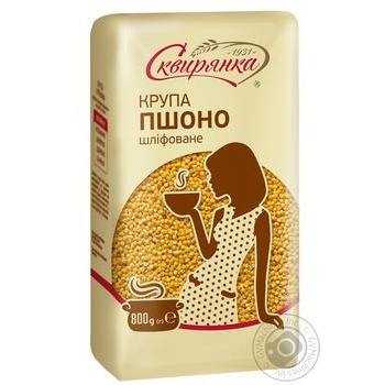 Крупа пшоно Сквирянка шліфоване 800г купити, ціни на МегаМаркет - фото 1