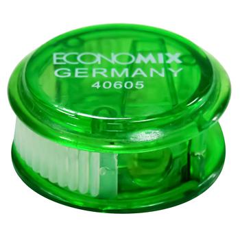 Economix Plastic Round Sharpener with Container