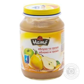Puree Hame pear for 5+ months babies190g - buy, prices for MegaMarket - photo 1