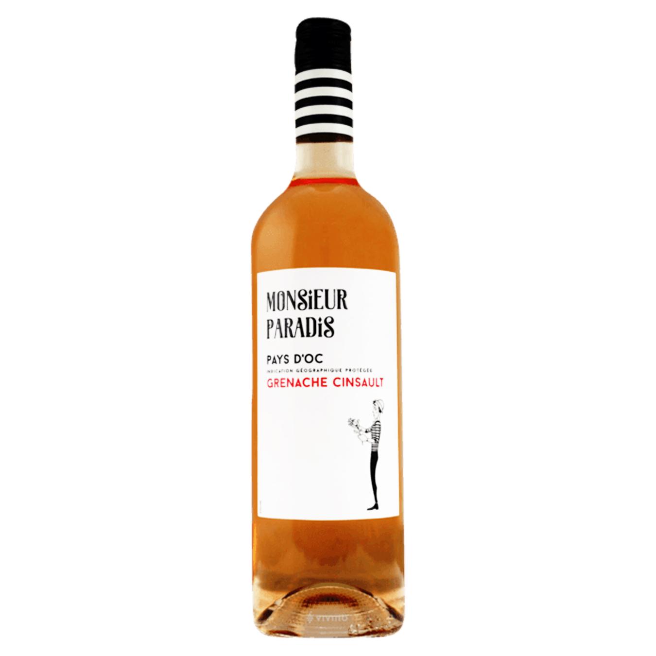 

Вино Monsieur Paradis Grenache Cinsault сухое розовое 12,5% 0,75л