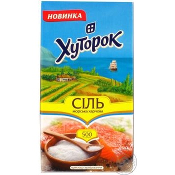 Khutorok sea salt 500g - buy, prices for MegaMarket - photo 1