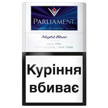 Сигареты Parliament Night Blue - купить, цены на Auchan - фото 1