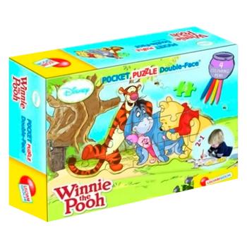 Lisciani Giochi 37605D Double-Face Pocket Disney Winnie 13 Details Puzzle - buy, prices for Vostorg - photo 1