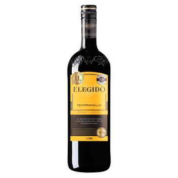 Elegido Tinto Tempranillo Red Dry Wine 12% 1l - buy, prices for NOVUS - photo 1