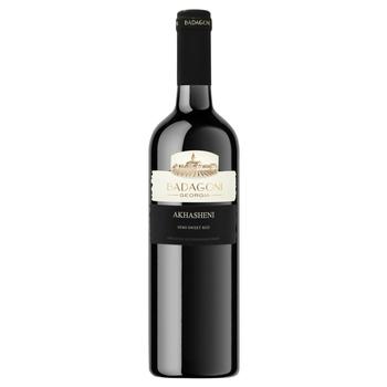Badagoni Akhasheni Red Semi-Sweet Wine 10-12% 0.75l - buy, prices for MegaMarket - photo 1