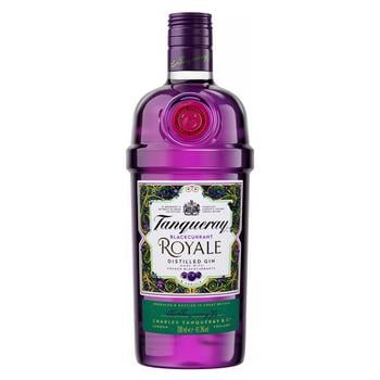 Напиток на основе джина Tanqueray Blackcurrant Royale 41,3% 0,7л - купить, цены на Auchan - фото 1