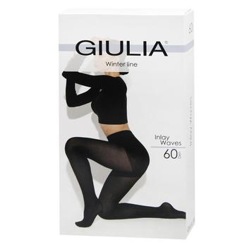 Колготи жіночі Giulia Inlay Waves 60 Den р.4 Nero - купити, ціни на - фото 2