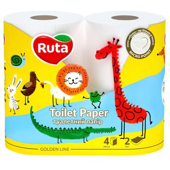 Ruta Kids 2-ply Toilet Paper 4pcs - buy, prices for MegaMarket - photo 1