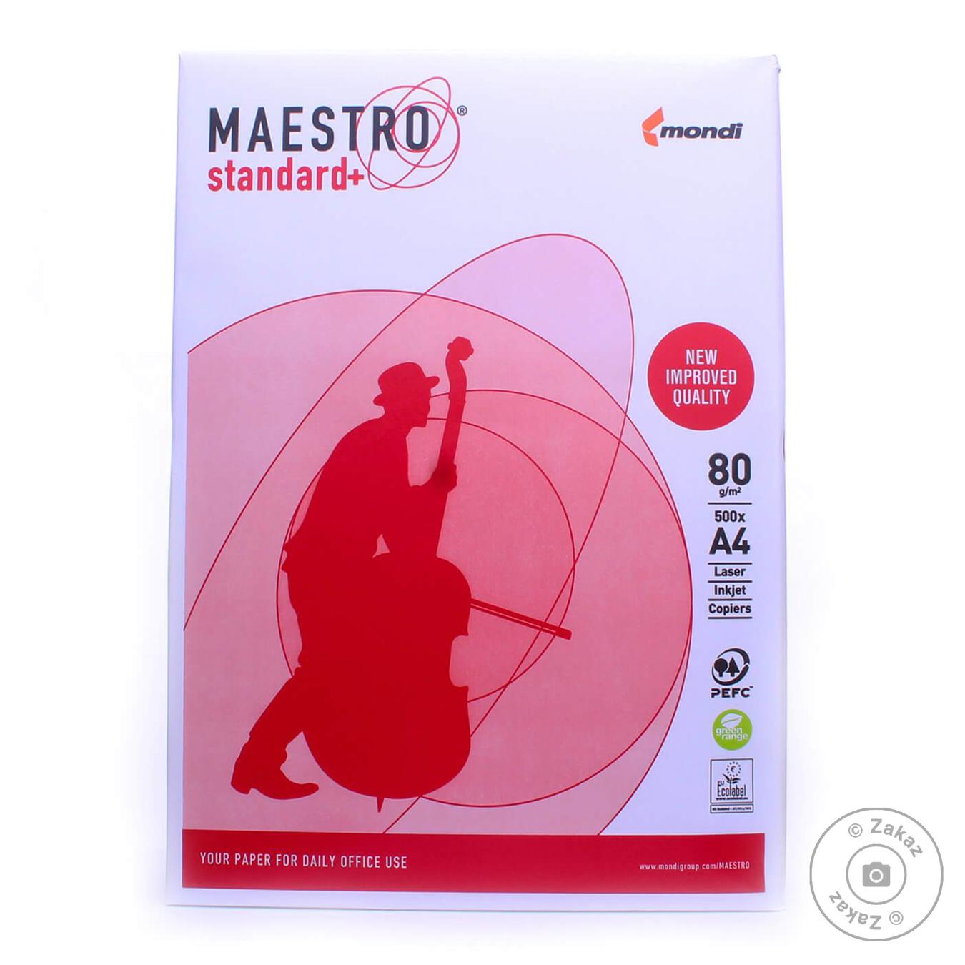 

Папір Maestro standart+ А4 500аркуш 80г/м2 х5