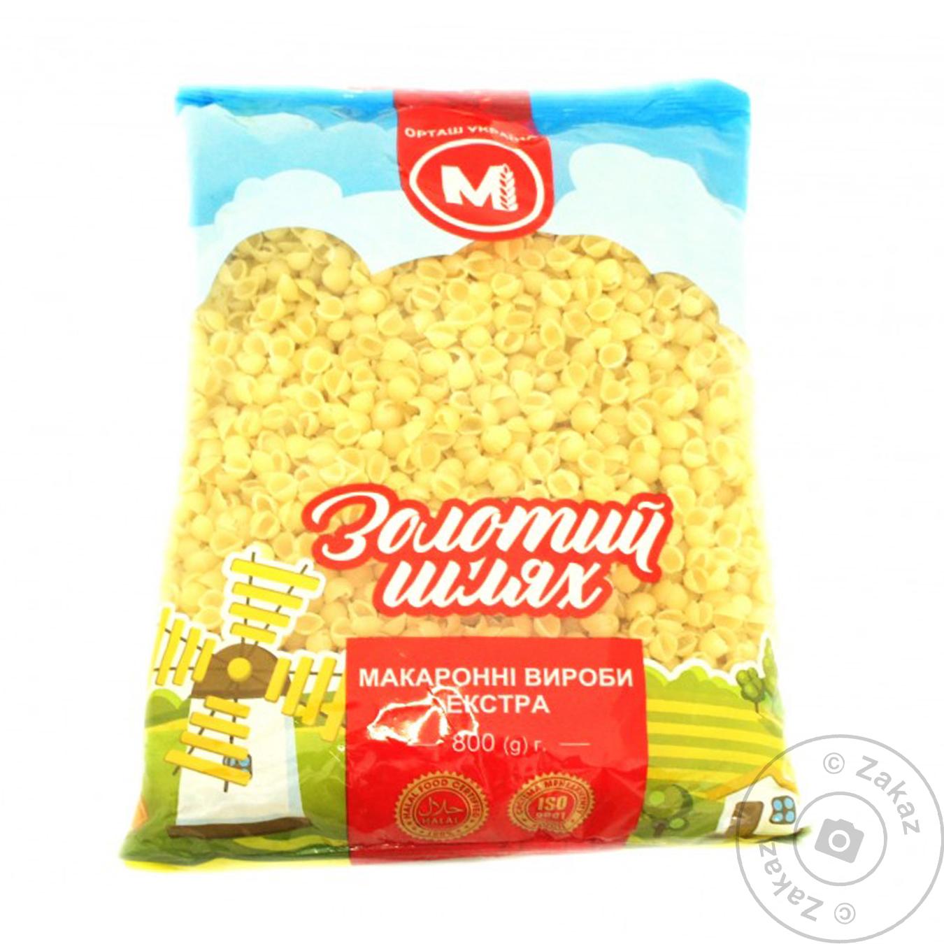 

Макарони Золотий Шлях 800 г Ракушка