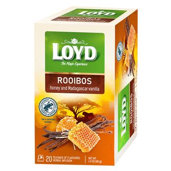 Loyd Rooibos Herbal Tea with Honey and Madagascar Vanilla 2g*20pcs