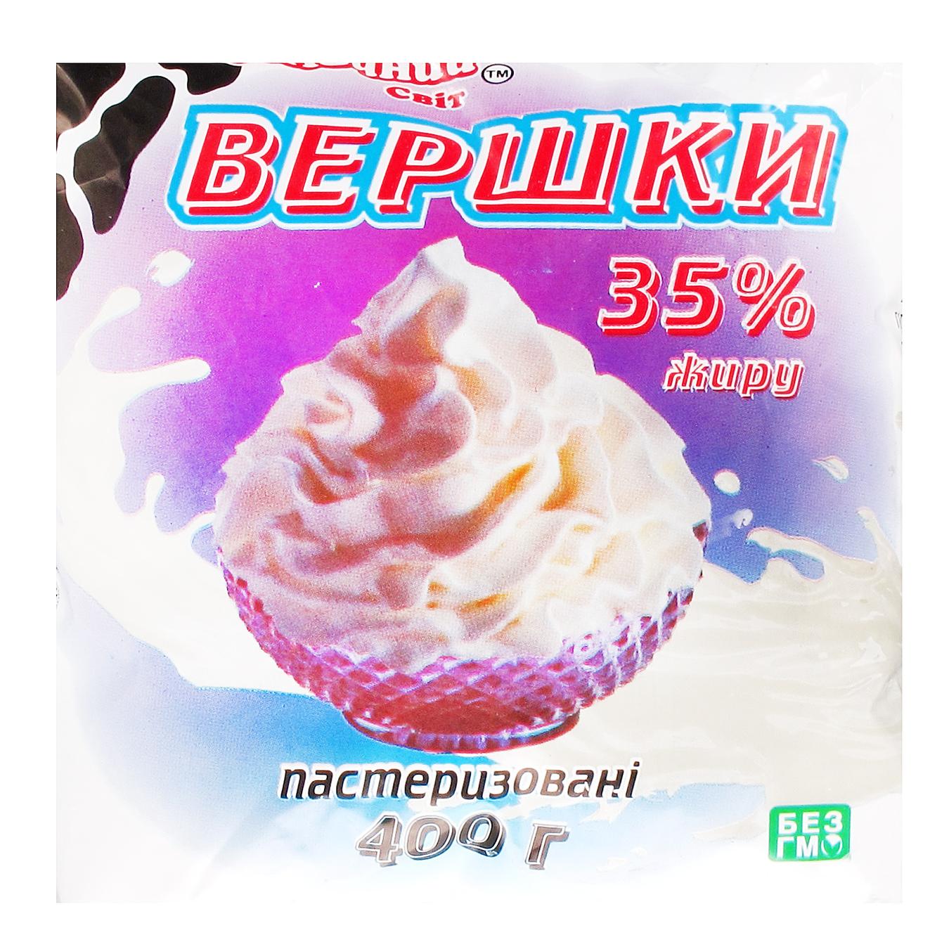 

Сливки Молочный Мир пастеризованные 35% 400г