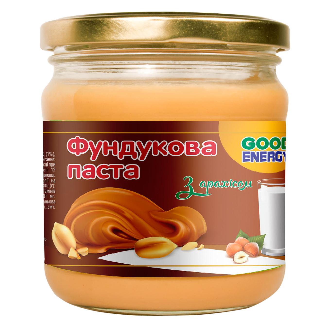 

Фундуковая паста Good Energy с арахисом 180г