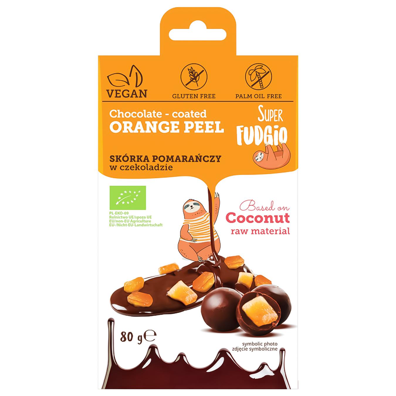 

Конфеты Super Fudgio цукаты апельсина в шоколаде органик 80г