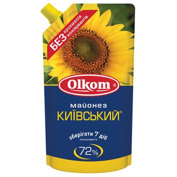 Olkom Kyivskyi Mayonnaise 72% 295g - buy, prices for NOVUS - photo 1