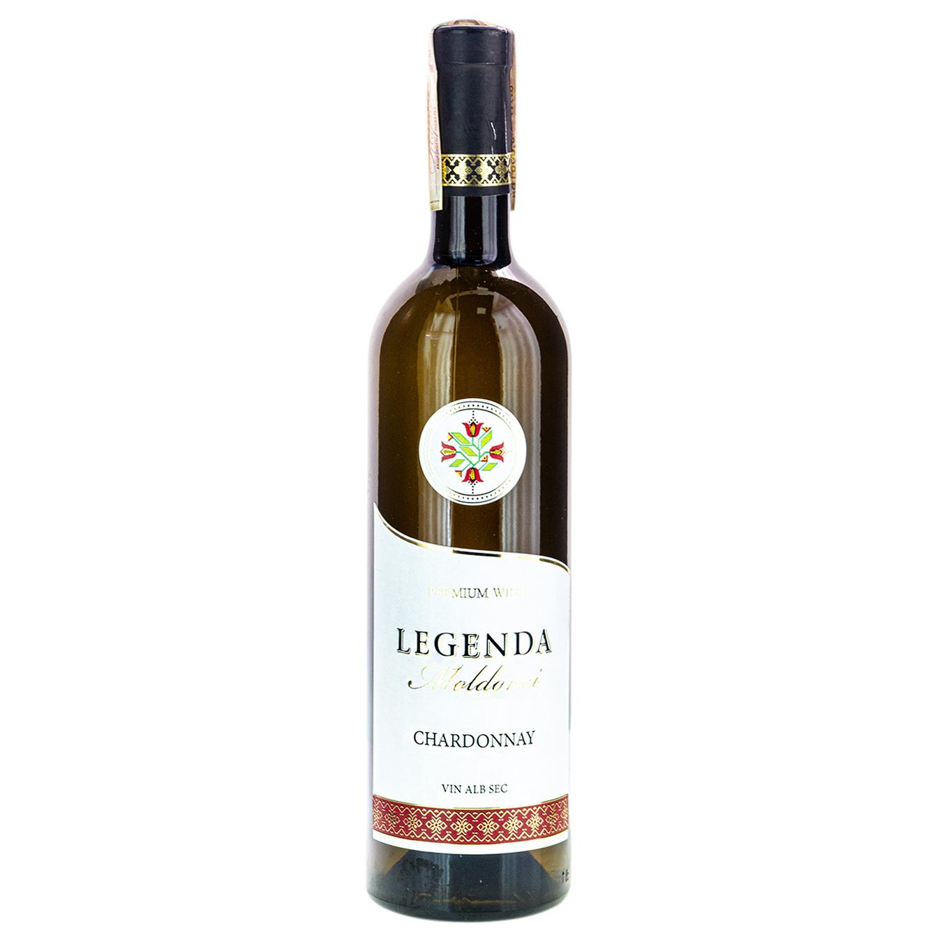 

Вино Legenda Moldovei Chardonnay белое сухое 9-13% 0,75л
