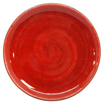 Manna Ceramics Red Ceramic Plate 21cm