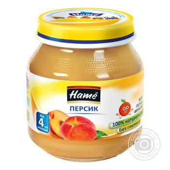 Puree Hame Peach for 5+ month old babies glass jar 190g Czech Republic - buy, prices for MegaMarket - photo 1