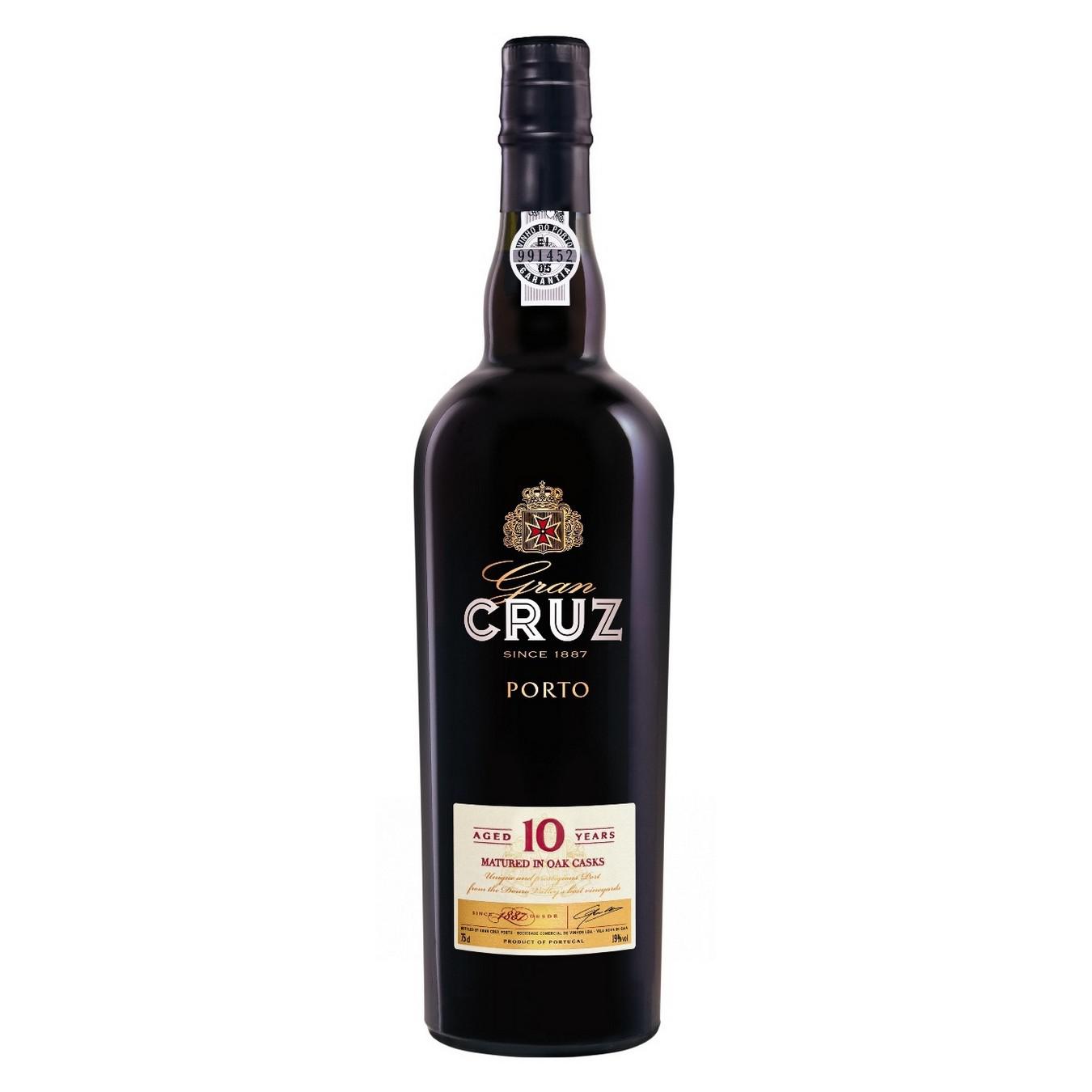

Вино Porto Gran Cruz 10yo красное крепленое 0,75л 19%