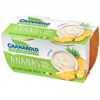 Granarolo Vegetable Soy Yogurt with Pineapple Pieces 2x125g - buy, prices for COSMOS - photo 1