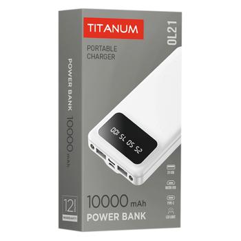 Повербанк Titanum White 10000mAh OL21