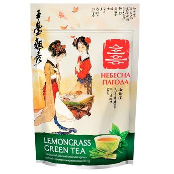 Nebesna Pagoda Lemongrass Green Large Leaf Tea 80g - buy, prices for Auchan - photo 1