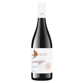Kakhuri Vazi Kindzmarauli Red Semi-Ssweet Wine 11.5% 0.75l - buy, prices for NOVUS - photo 1