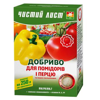 Chystyi Lyst Fertilizer for Tomatoes and Peppers 300g - buy, prices for Tavria V - photo 1