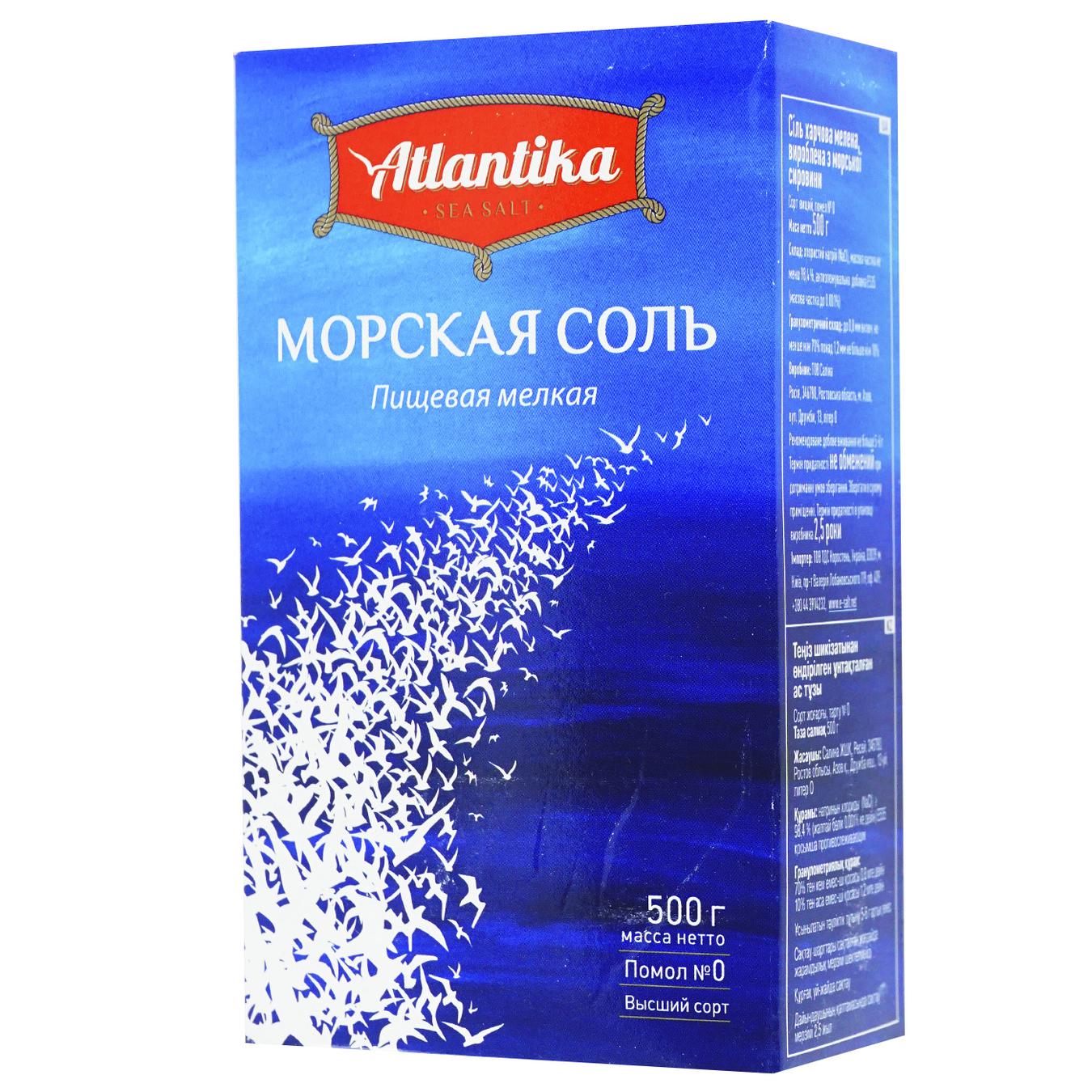 

Соль морская Атлантика мелкая 500г