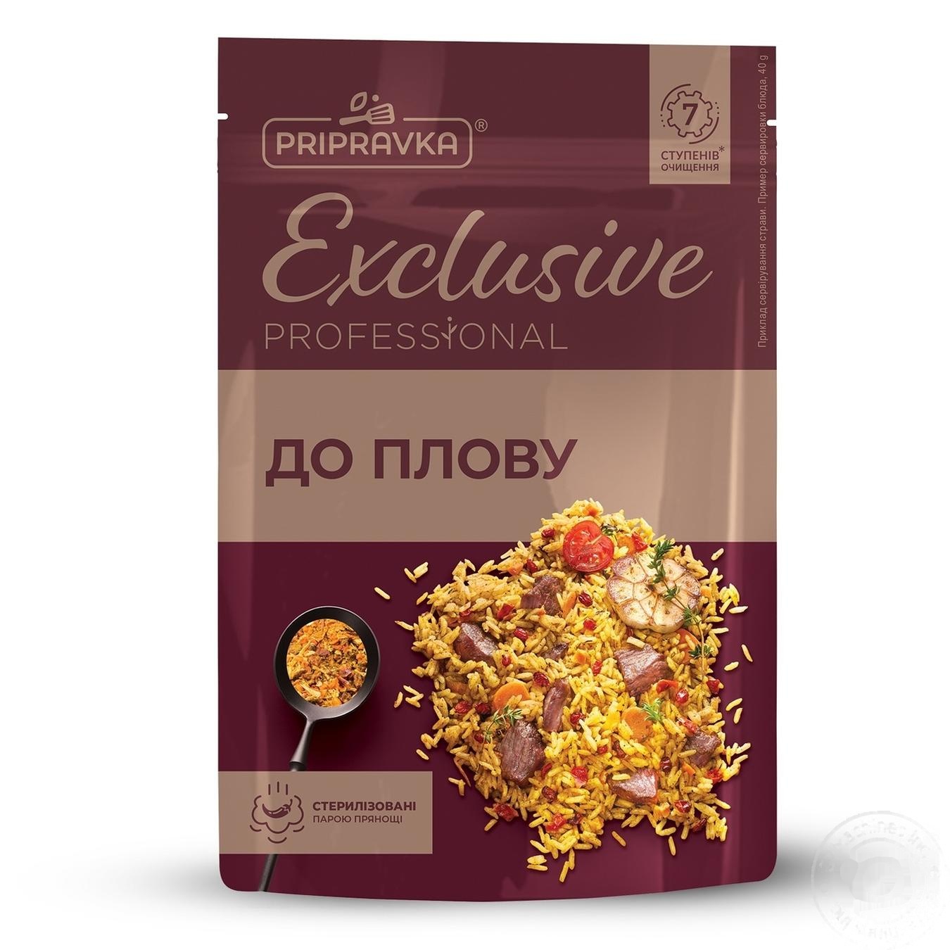 

Приправа Pripravka Exclusive Professional для плова натуральная без соли 40г