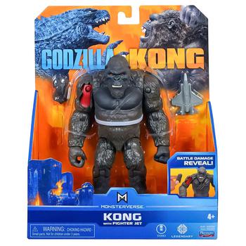 Godzilla vs. Kong. Kong with Fighter Jet Figurine 15cm