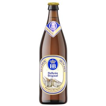 Пиво Hofbrau Original світле 5,1% 0,5л - купити, ціни на КОСМОС - фото 1