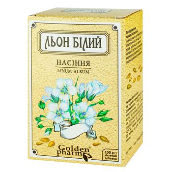 Golden Pharm White Flax Seeds 100g - buy, prices for Auchan - photo 1