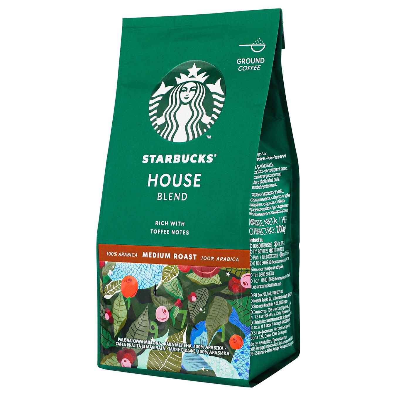 

Кофе STARBUCKS® House blend натуральный обжареный молотый 200г