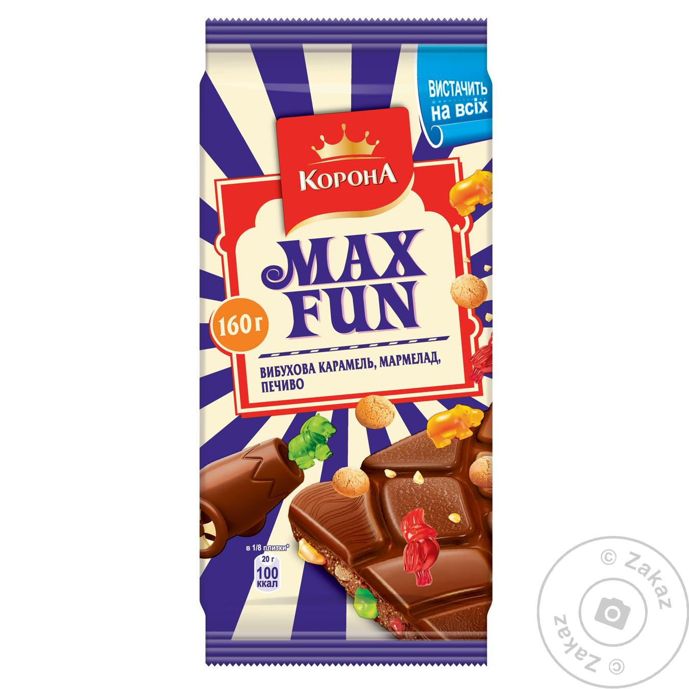 

Шок Корона Max Fun 160 г мол. з мармеладом, печивом, карамеллю